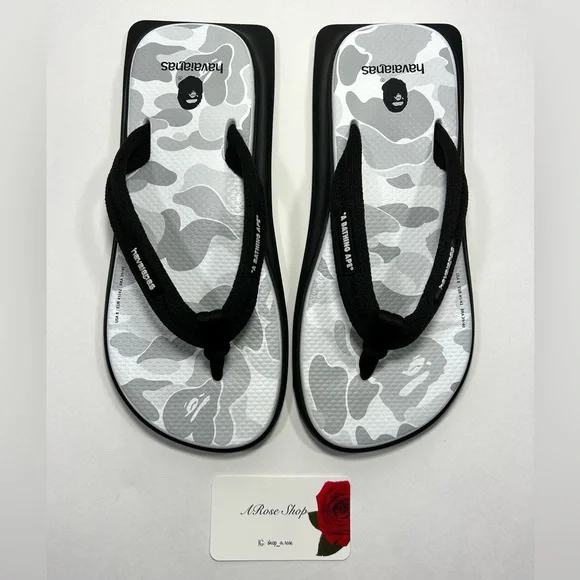 Bape | Shoes | Bape X Havaianas Steel Grey Tradi Zori  display picture 3